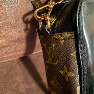 Upcycled LV crossbody, too cute!!